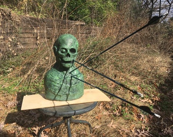 Archery Zombie Head Target foam shooting , firearm, tactical , ballistics, sword,  prop Haunt Horror Halloween