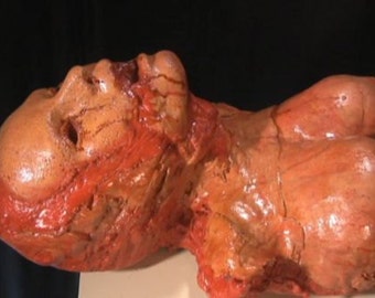 Female corpse gore zombie torso body prop Haunt Horror Halloween decor