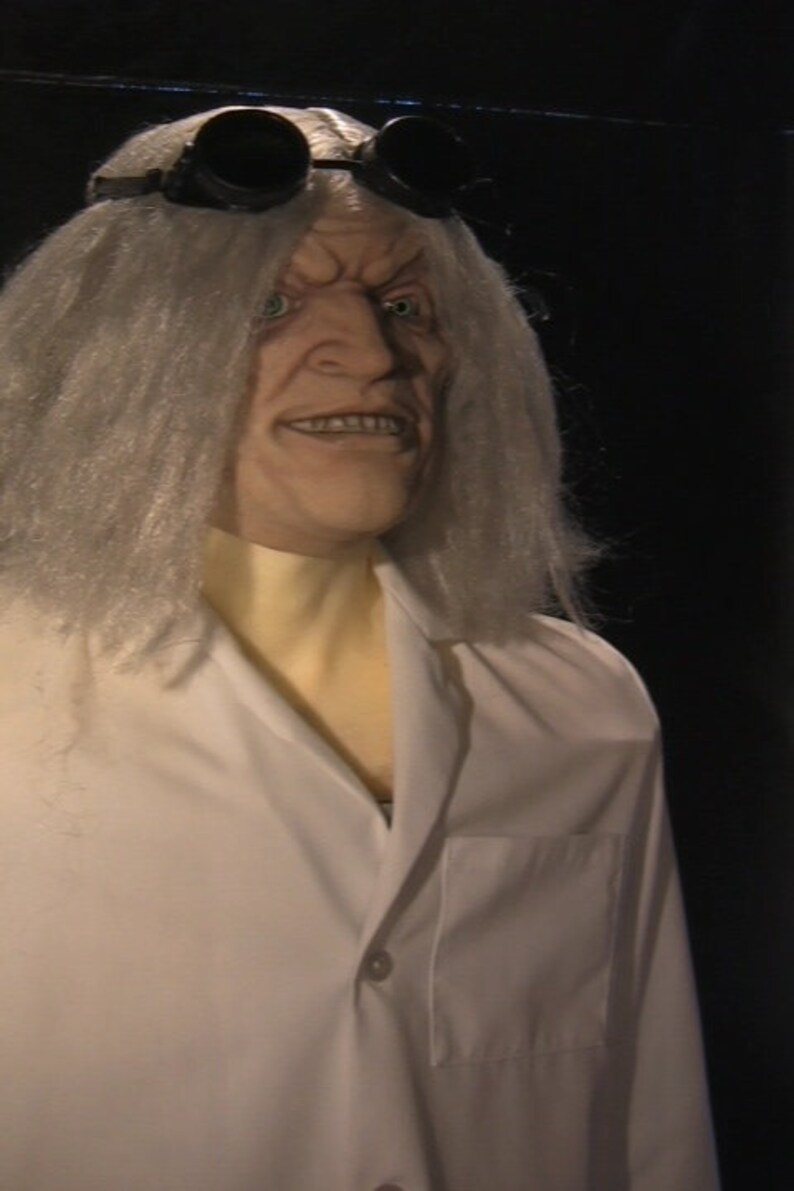 OOAK Mad Scientist Costume / Display W/ Brain Prop Silicone Etsy