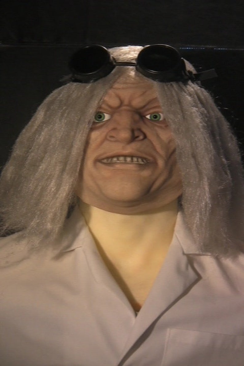 OOAK Mad Scientist Costume / Display W/ Brain Prop Silicone Etsy