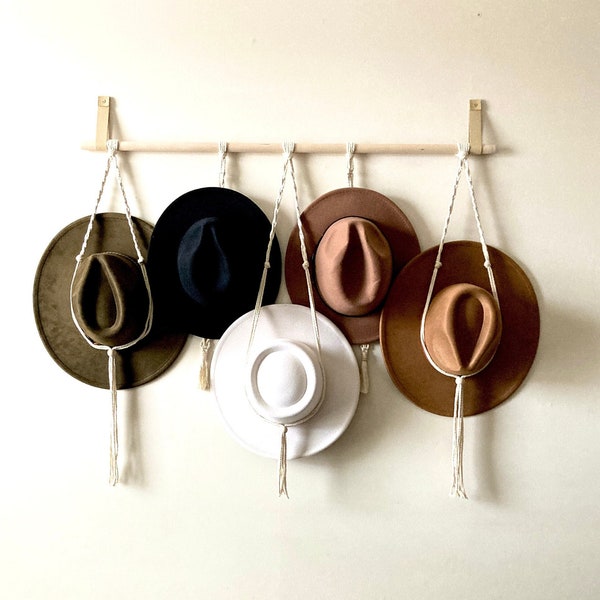 FREE SHIPPING // Hat Hanger // Minimalist Hat Hanger // Scandinavian Boho Wall Decor //