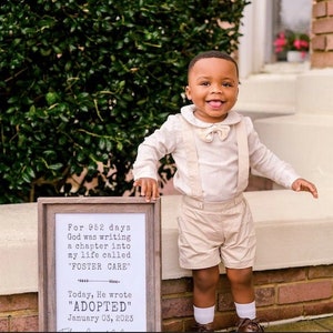 Today He Wrote "ADOPTED" // Digital Printable Foster Care Adoption Sign //