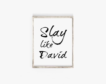 Download Slay Like David Etsy