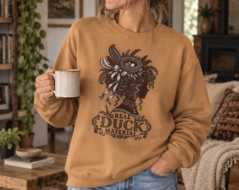 Real Duck Material // Emma M Lion Sweatshirt // The Unselected Journals // Literary Bookish Gift // Book Club