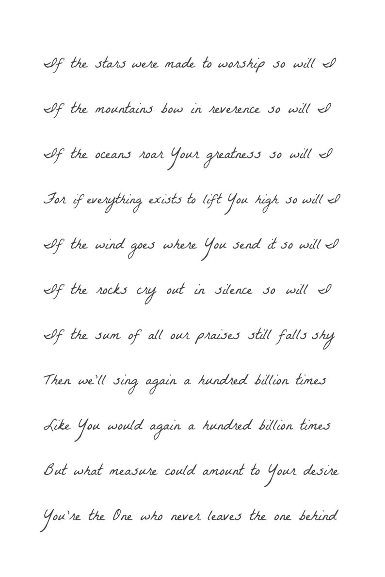So will i printable lyric art worship lyrics etsy