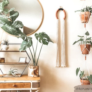 Macrame Arch // Large Rope Archway // Modern Color Block Wall Hanging
