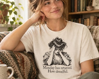 Monday Has Returned Emma M Lion T-shirt // Bella + Canvas 3001 // Bookish Gifts
