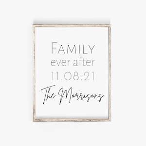 Family Ever After // Adoption Day // Digital Custom Adoption Print // Instant Download