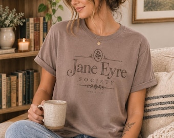 Jane Eyre Society Shirt // Emma M Lion Tee // Bookish Gift // Literary Society T-Shirt // St. Crispians //
