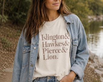 Islington Hawkes Pierce Lion | Boxy Tee | Emma M Lion T-Shirt | Literary Bookish Tee | Book Lover Gift