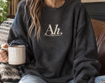 Emma M Lion Sweatshirt // Ah // Duke of Islington // Literary Sweatshirt // Bookish Tee // Duke-Inspired Reader Sweatshirt