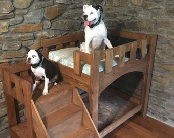 Custom Dog bunk bed with stairs