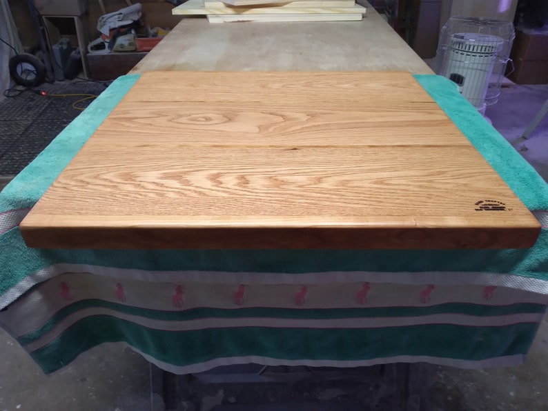 Solid Oak Rolling Board With Inlays Kneading Board Pastry Etsy