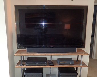 industrial tv stand etsy