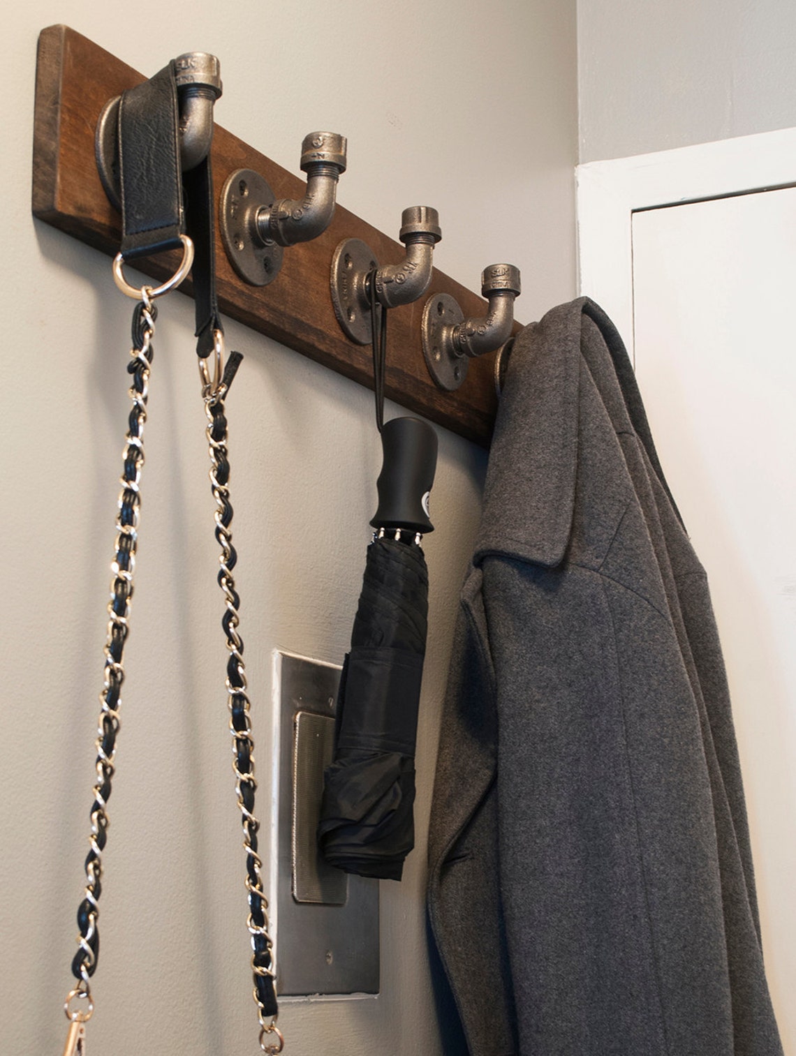 Industrial Pipe Coat Rack Etsy