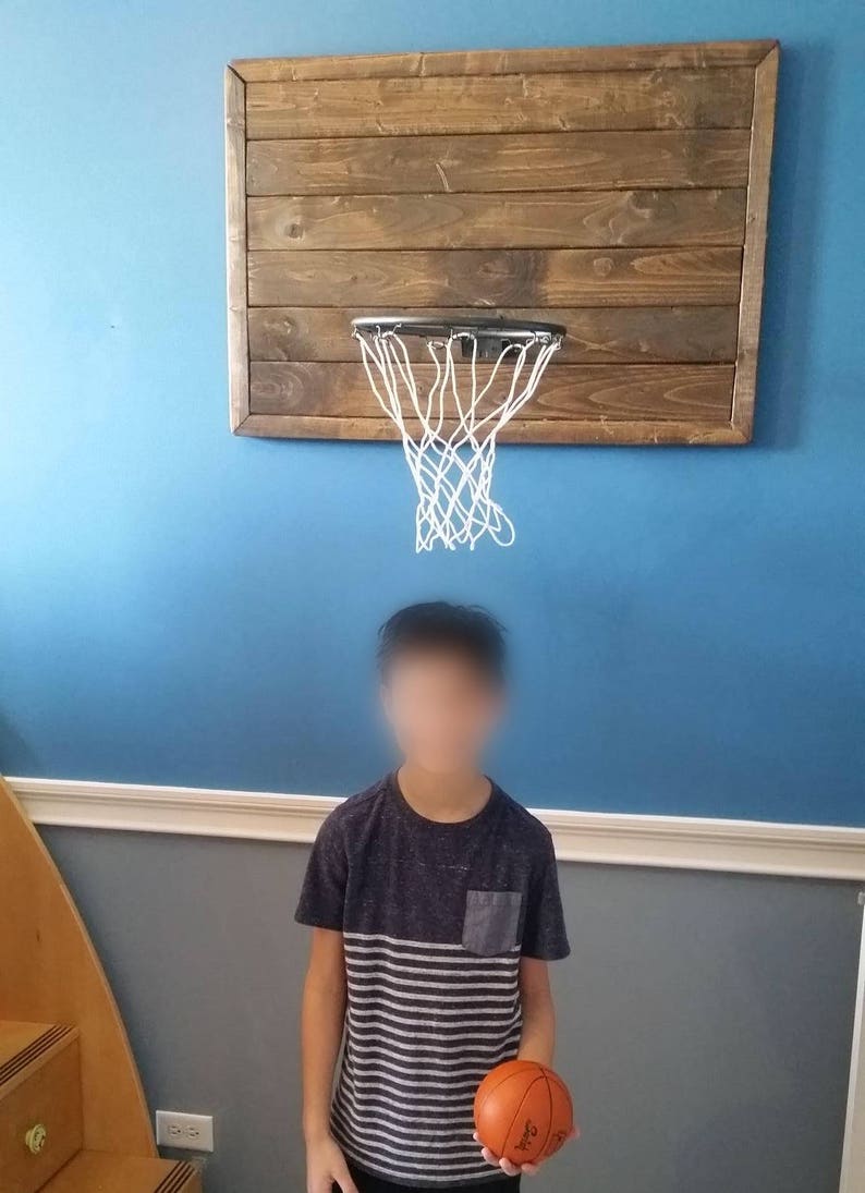 Custom Reclaimed Wood Basketball Hoop Etsy
