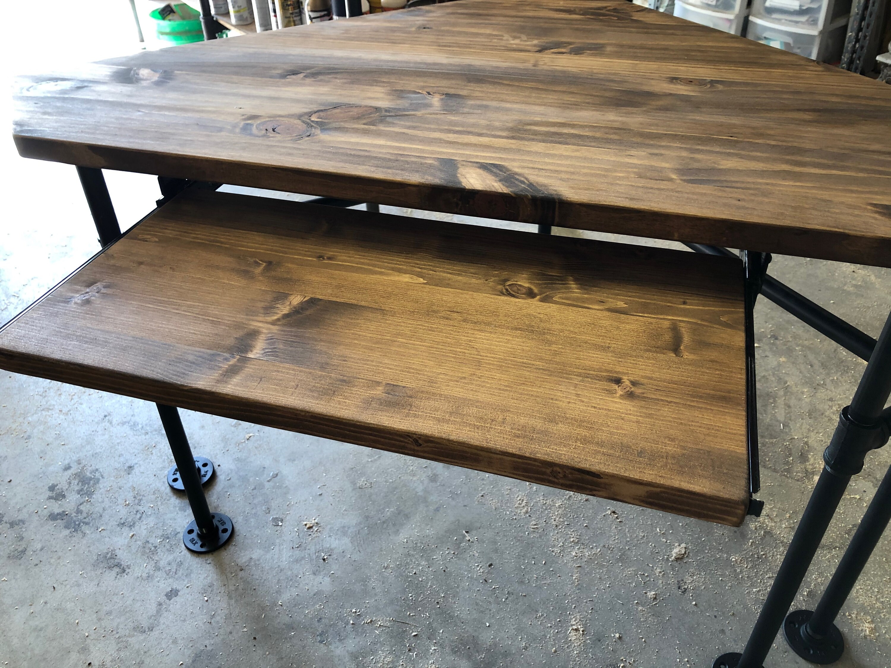 Industrial Pipe Corner Desk pub height or normal height Etsy Nederland
