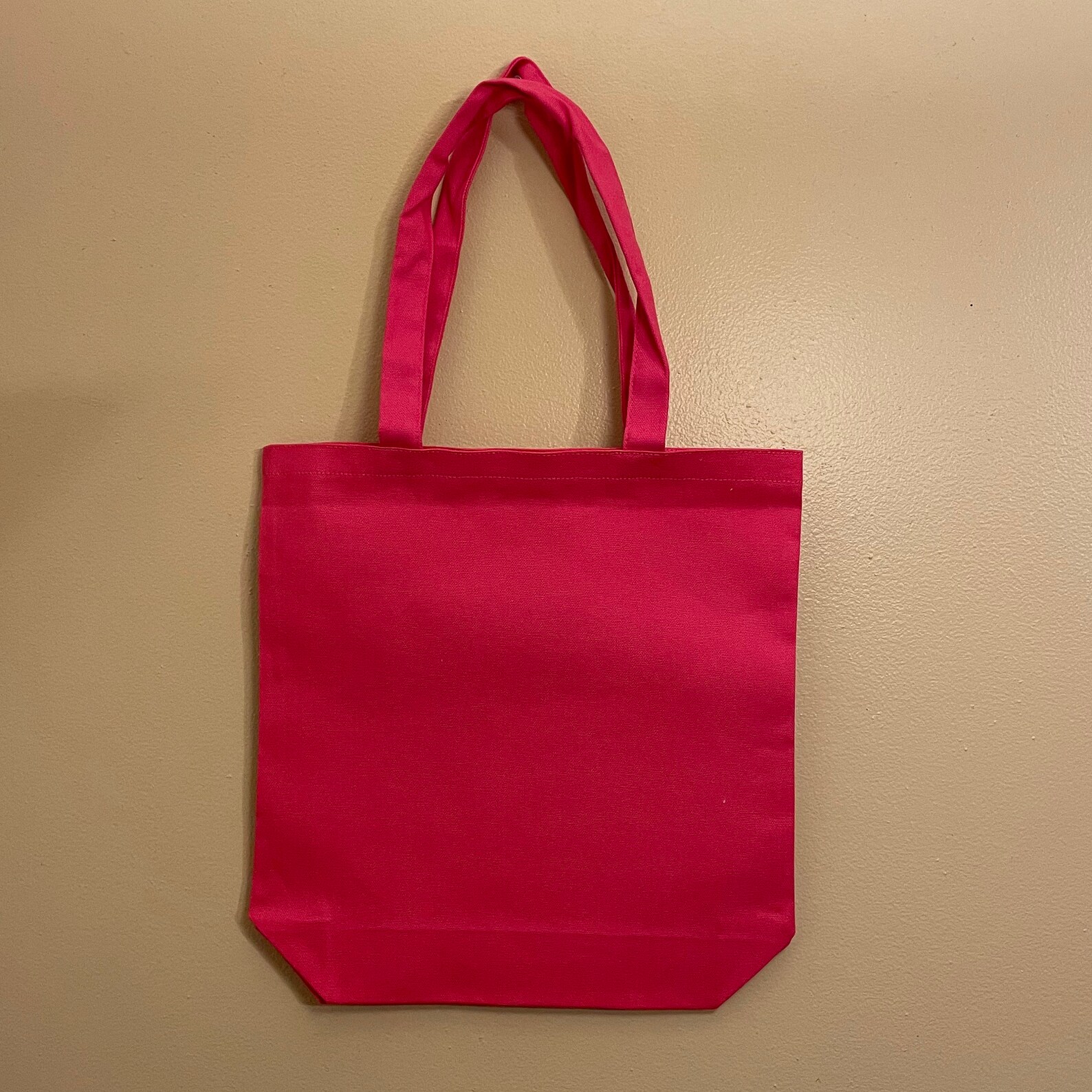 Pink Personalized Custom Canvas Tote Bag Etsy