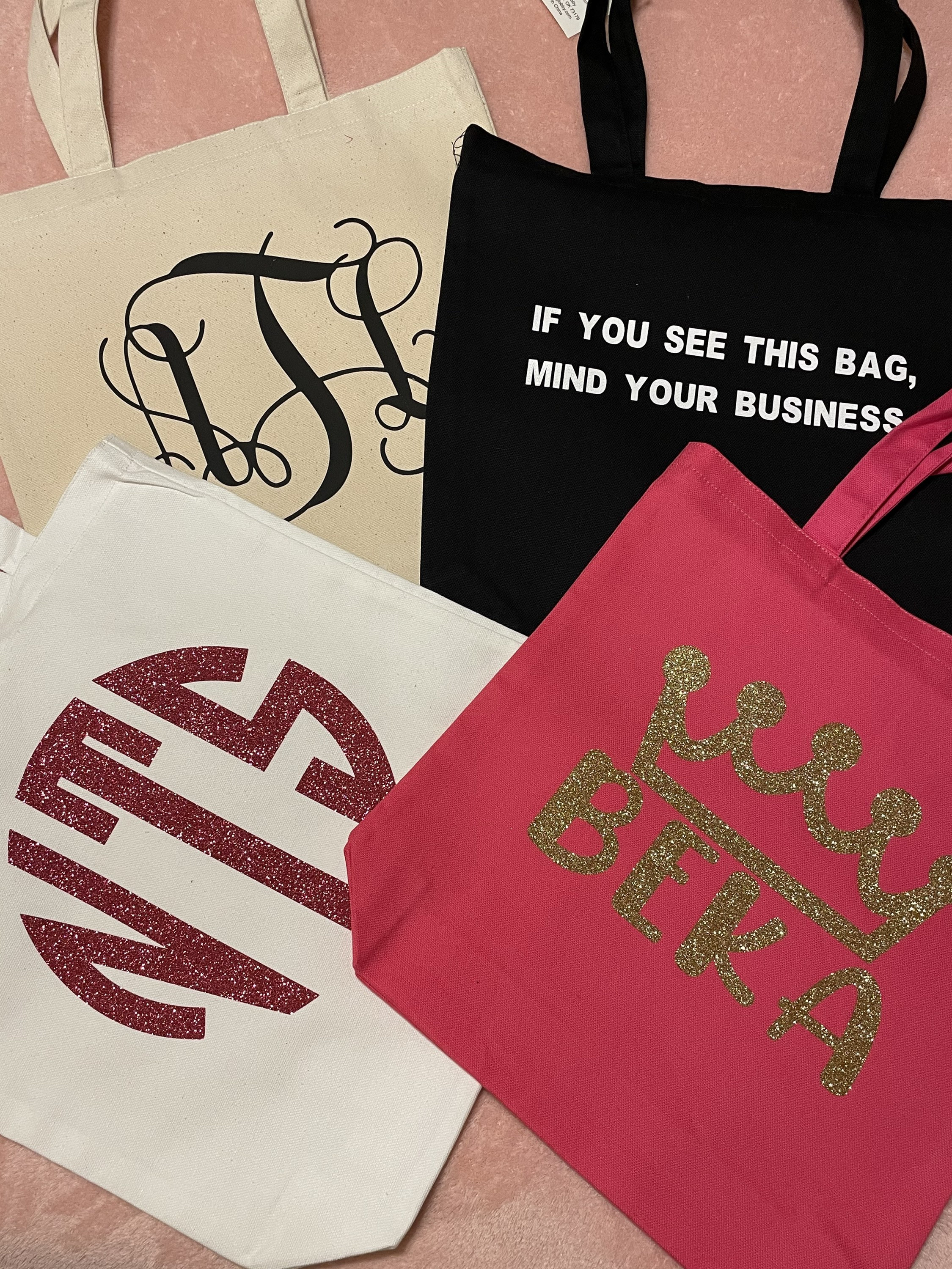Personalized Custom Canvas Tote Bag Etsy