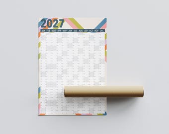 2027 Wall Planner: A1 Pop Art Calendar