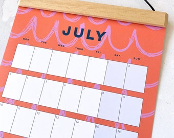 2024 Muurplanner - Felle kleur - Bureaukalender - 2024 Wandkalender - 2024 Planner - 2024 Dagboek - 2024 Kalender - Muurplanner - Kalender