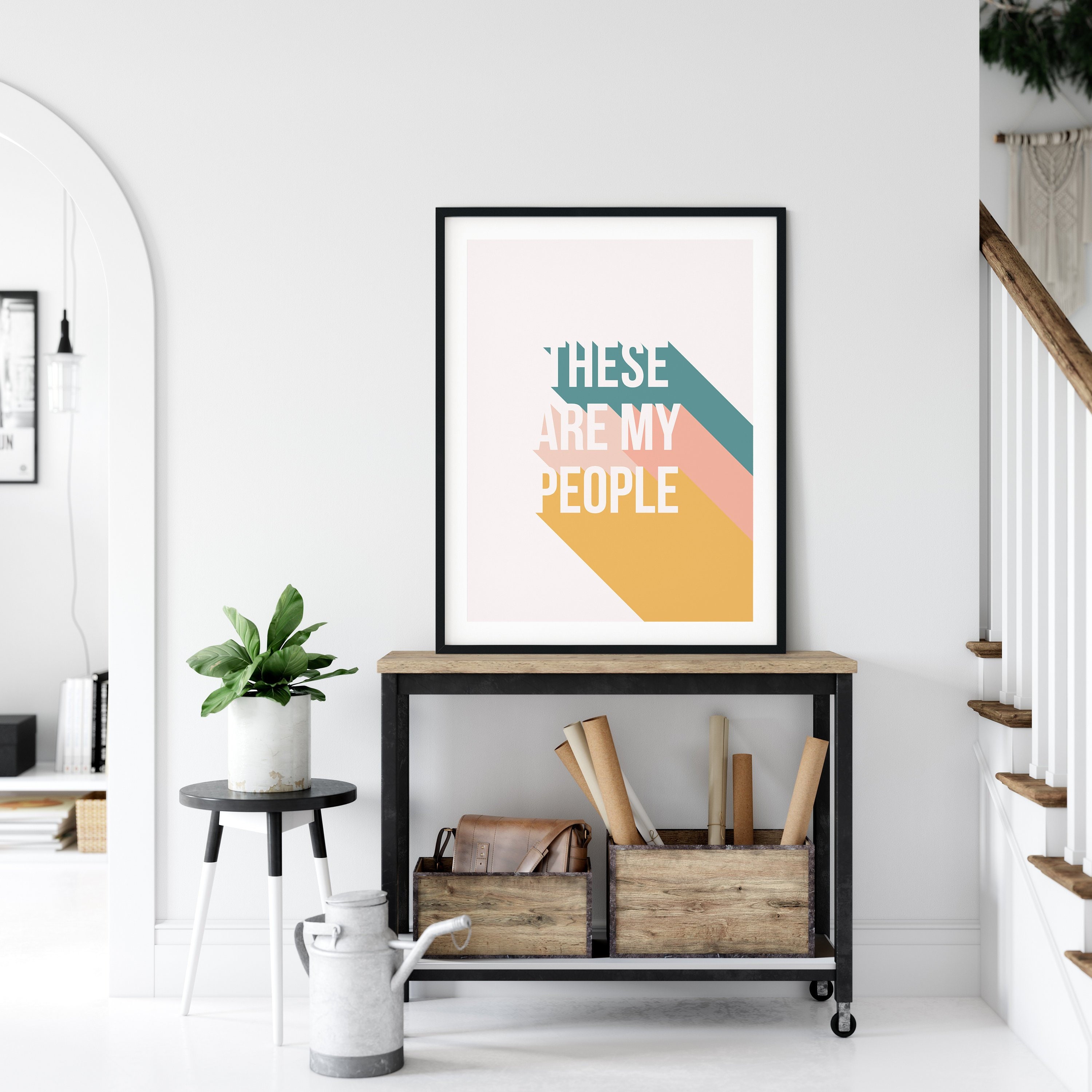 Family Print Art Print These Are My People Wall Art Etsy