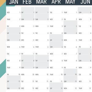 2025 Wall Planner - 2025 Calendar - 2025 Planner - Wedding - A2 Size ...