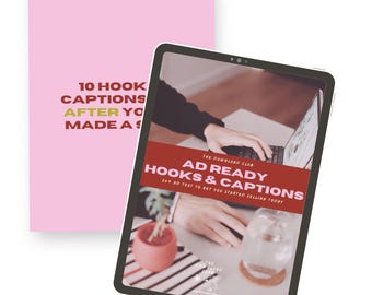 How To Guide: AD Ready HooKs & Captions To Sell Digital Products Online