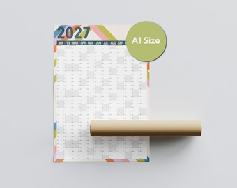 2027 Wall Planner: A1 Pop Art Calendar