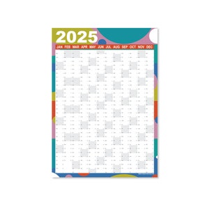 2025 Wall Planner - 2025 kalender - 2025 Planner - Bruiloft - A2-formaat - Jaarplanner - 2025 dagboek - jaarmuurplanner - 2025 - Fotograaf