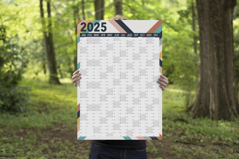 2025 Wall Planner 2025 calendar 2025 Planner Wedding A2 size Yearly Planner 2025 diary year wall planner 2025 Photographer image 2