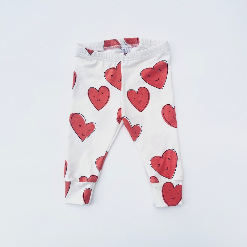 Babyhug Interlock Knit Bootie Leggings with Heart & Butterfly Print Pack of 3 - Multicolour main image 1