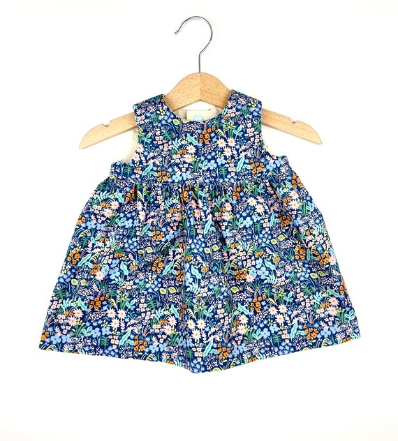 Blue Meadow Baby Girl Dress. Rifle Paper Co Floral Baby Dress. - Etsy