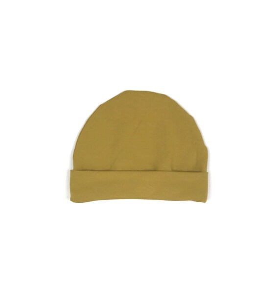 yellow baby beanie hat