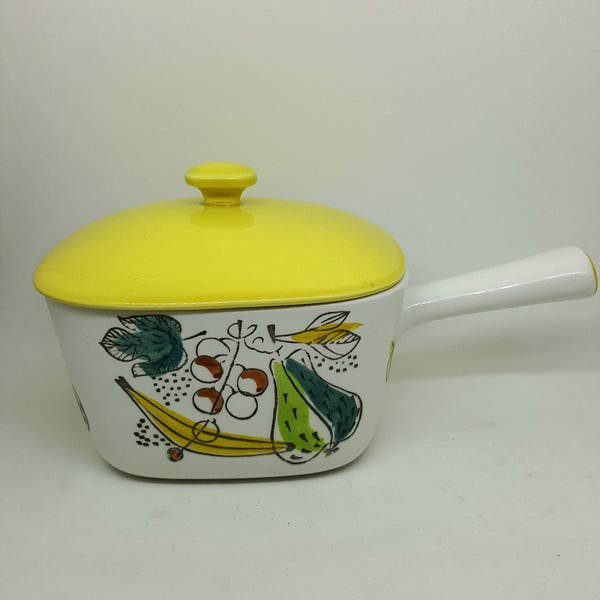 Rorstrand Granada Lidded Casserole/Mid Century Pot Designed by Marianne Westmann / Swedish Retro Tableware 1950s