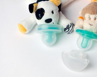 Single Pacifier Cover-Only one that fits pacifiers with stuffed animals or pacifier clips.