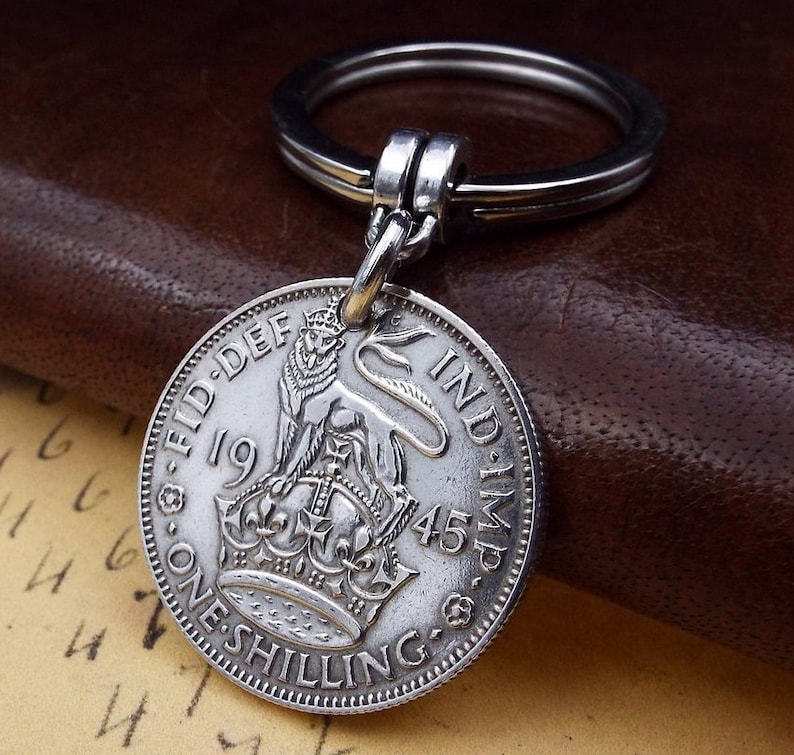1945 73rd Birthday Farthing coin bracelet charm ready to hang 1945 birthday gift