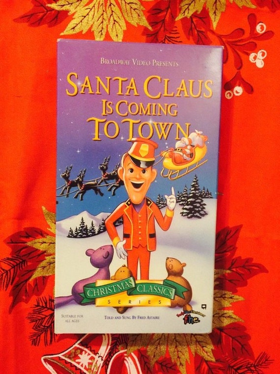 Vintage Holday Classic Santa Claus Is Coming To Town Vhs Rankin Bass Christmas Movie