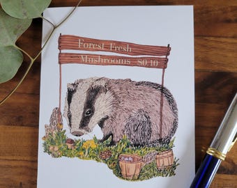 Das op markt, blanco binnenkant, wenskaart