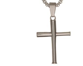 Mini Singles Baseball Bat Cross charm