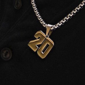Number Pendant - Silver