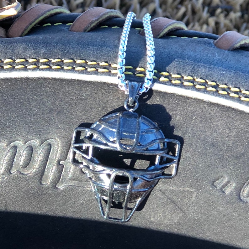 Catcher's Mask Pendant Etsy