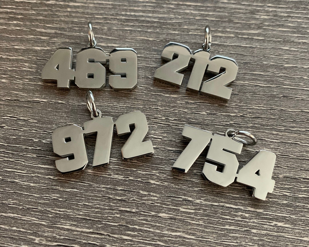 AREA CODE Pendant Silver - Etsy
