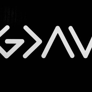 God Is Greater Than the Highs and Lows decal.