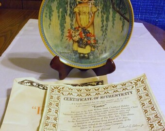 Knowles &quot;Easter&quot; Jessie Willcox Smith Childhood Holiday Memories Plate