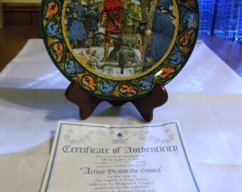 Wedgwood &quot;Arthur Draws the Sword&quot; Plate