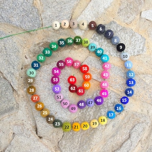 Felt Balls, Count 50 Wool Felt Balls, Mix and Match Color, Wool Felted Balls, Wool Felted Beads, Felt Pom Poms, Pick Your Size