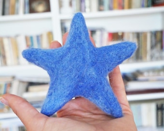 Large Felt Stars | 5 Jumbo Wool Felt Stars | Custom Color Felted Stars | Mix and Match Colour | Pick Size | 100% Pure Wool