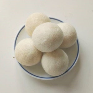 Felt Balls 5 cm / 50 mm Felted Balls - Jumbo Felt Balls - Handmade Wool Felt Balls - DIY Garland - 10, 20 or 50 pcs - Pick Your Color