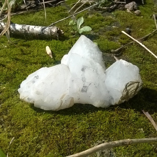 Clear Quartz Geode, Large Druzy Clear Quartz, Raw Rock Crystal, Healing Crystals and Stones, Multiple Points Quartz, Clear Quartz Cluster